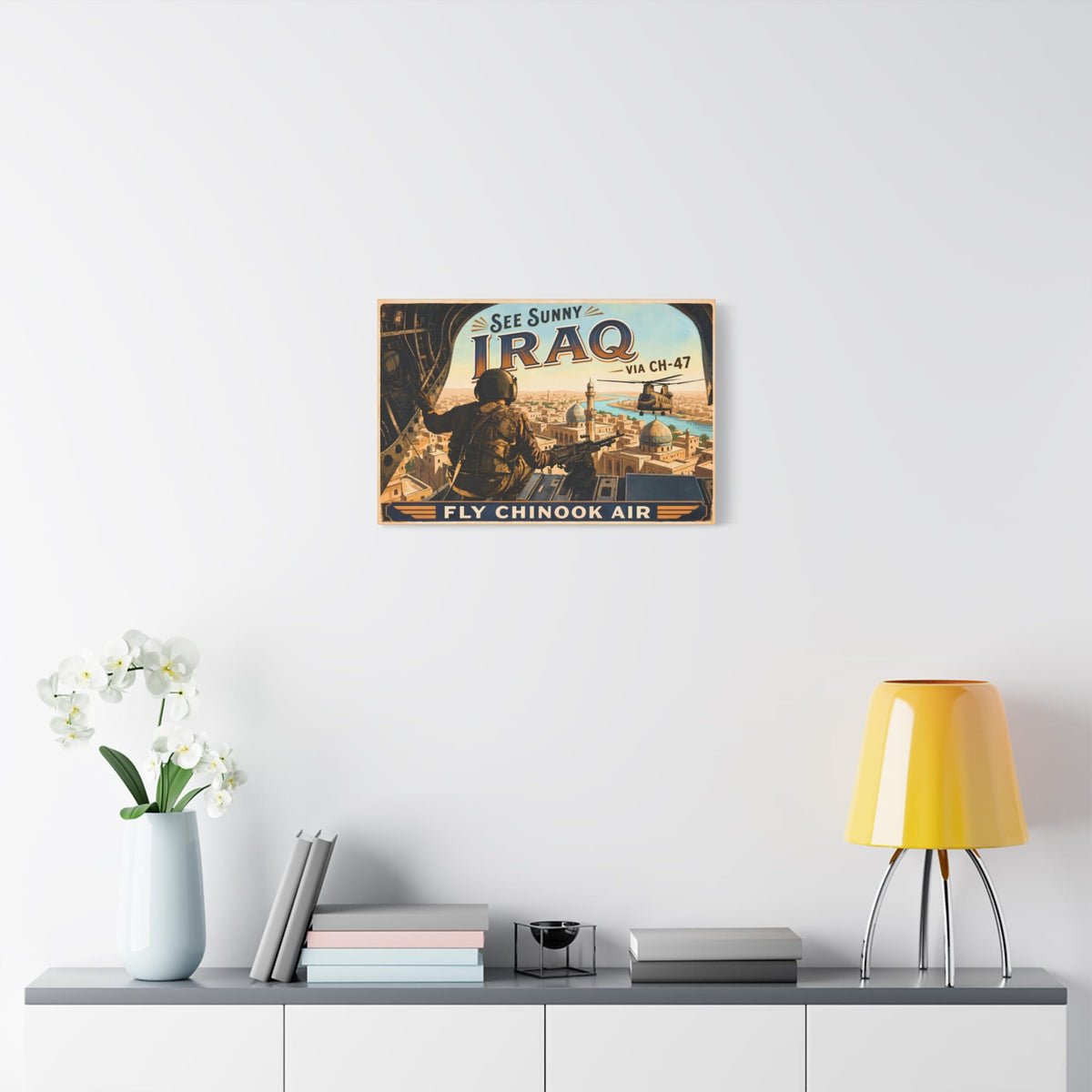 K-Factor Supply Co Chinook Air - Iraq Canvas Wall Art