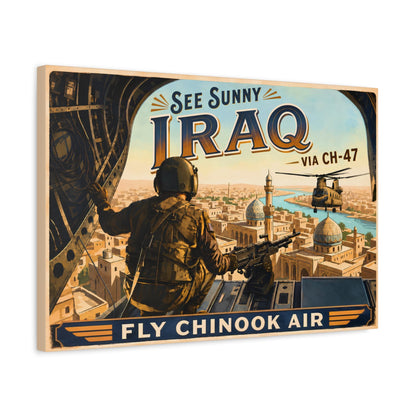 K-Factor Supply Co Chinook Air - Iraq Canvas Wall Art