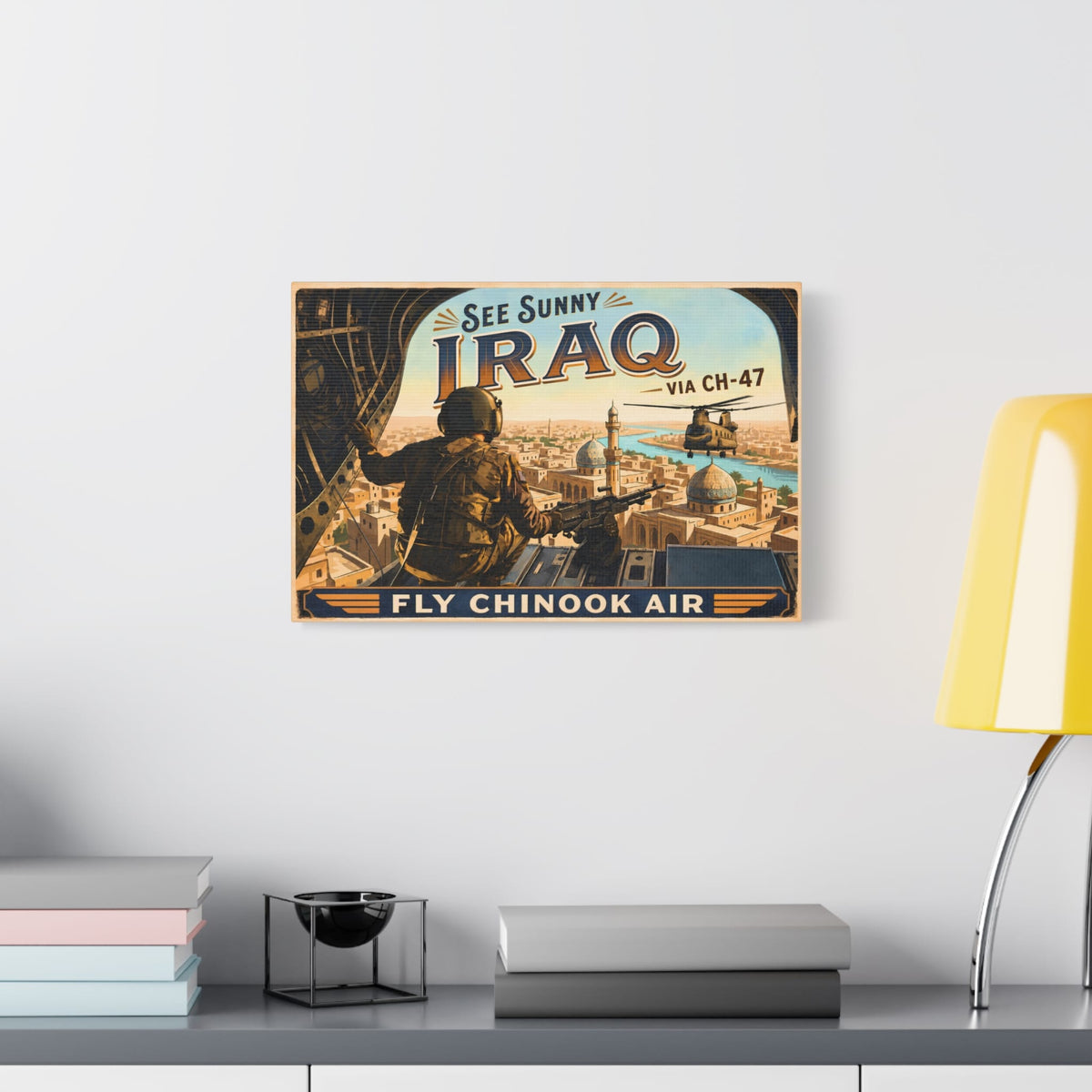 K-Factor Supply Co Chinook Air - Iraq Canvas Wall Art