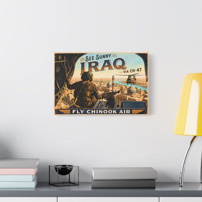 K-Factor Supply Co Chinook Air - Iraq Canvas Wall Art