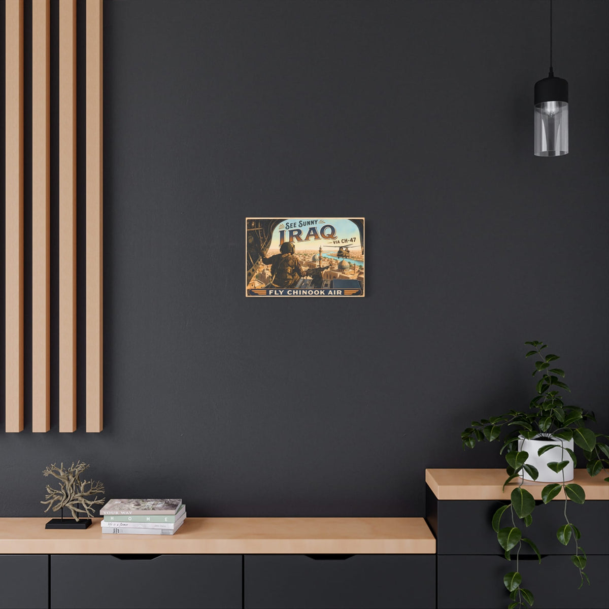 K-Factor Supply Co Chinook Air - Iraq Canvas Wall Art