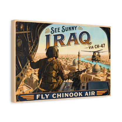 K-Factor Supply Co Chinook Air - Iraq Canvas Wall Art