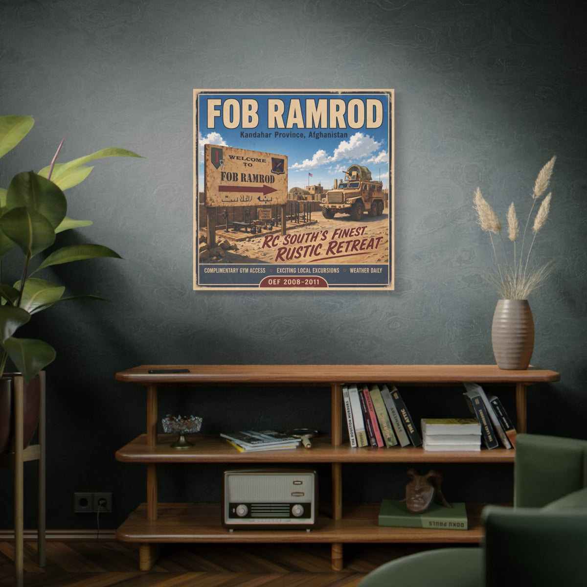 K-Factor Supply Co FOB Ramrod Travel Canvas Wall Art