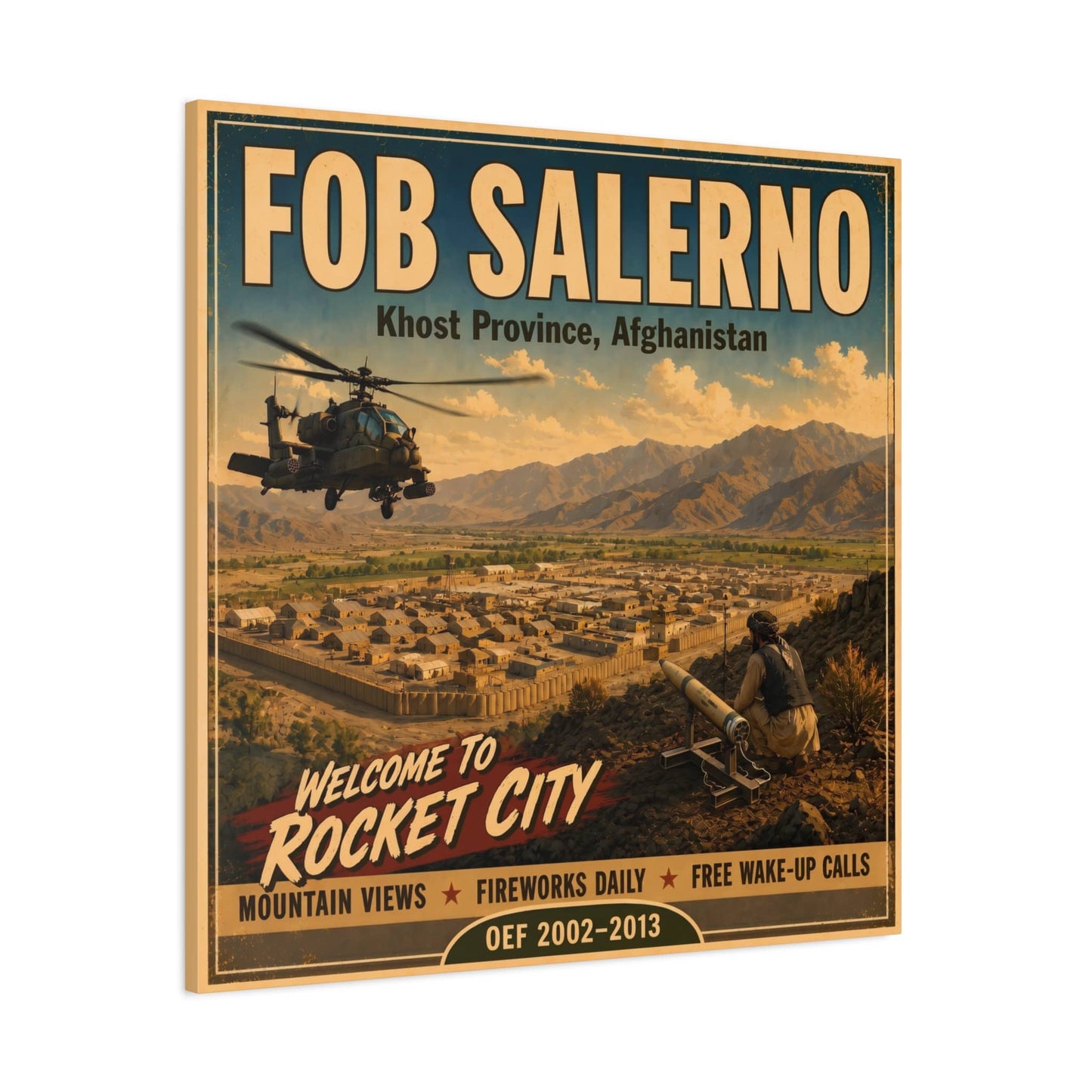 K-Factor Supply Co FOB Salerno Travel Canvas Wall Art
