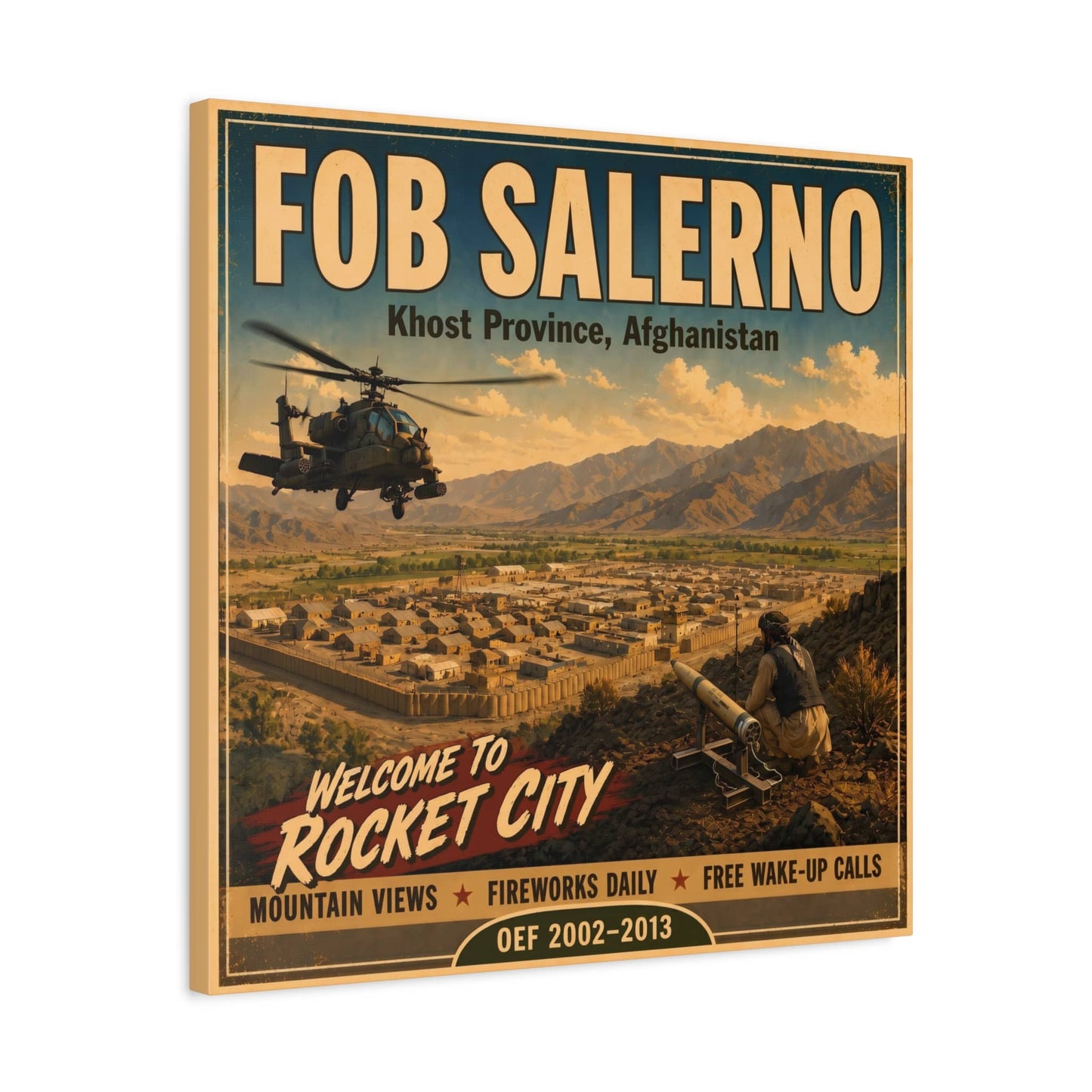 K-Factor Supply Co FOB Salerno Travel Canvas Wall Art
