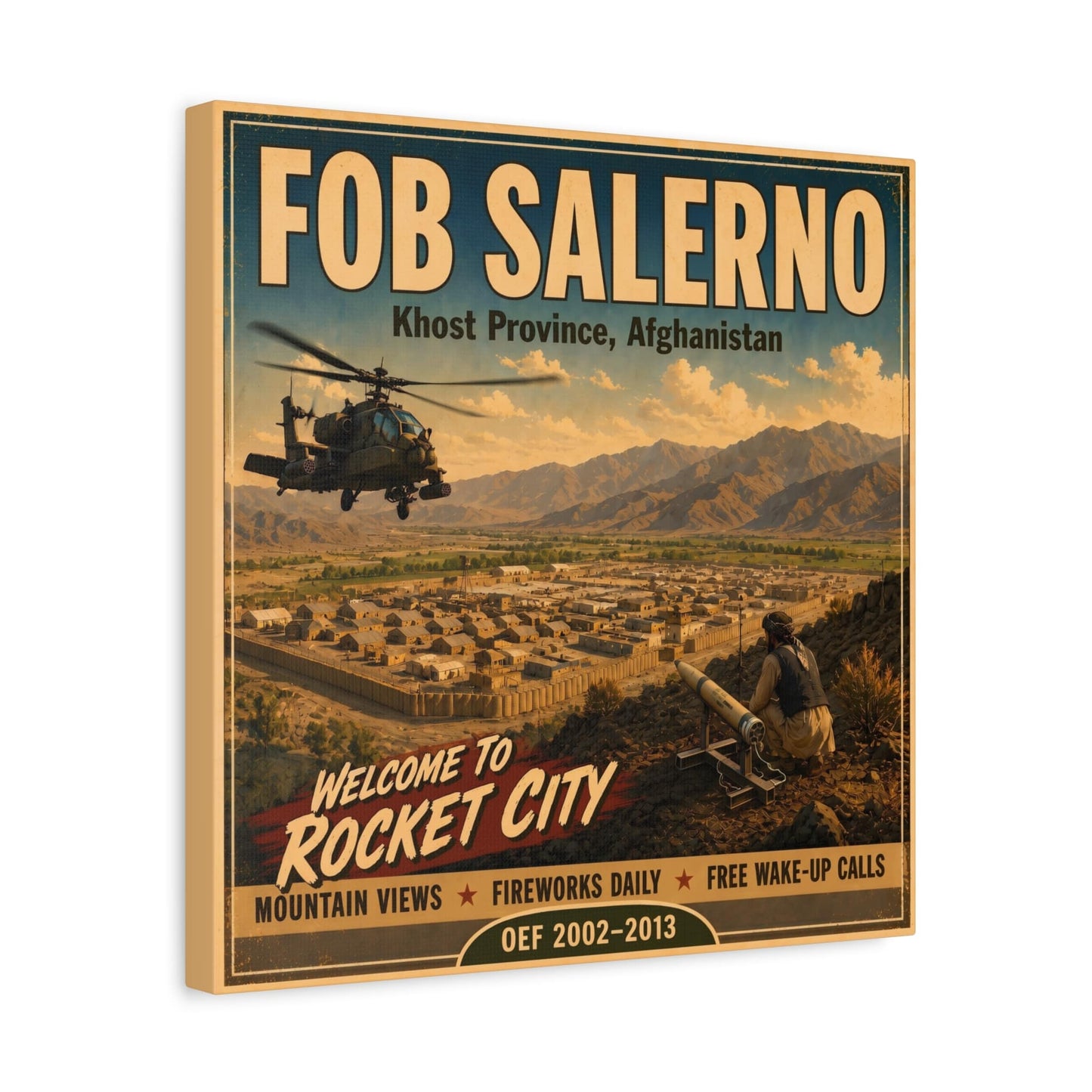 K-Factor Supply Co FOB Salerno Travel Canvas Wall Art