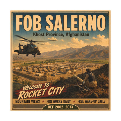 K-Factor Supply Co FOB Salerno Travel Canvas Wall Art 36" x 36" / 1.25"