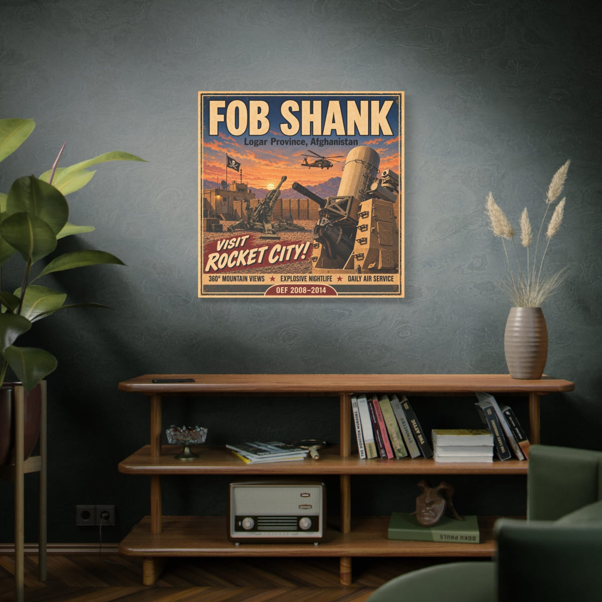 K-Factor Supply Co FOB Shank Canvas Wall Art
