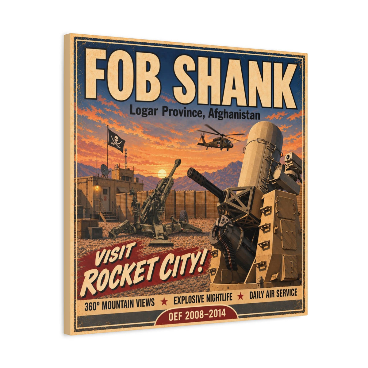 K-Factor Supply Co FOB Shank Canvas Wall Art