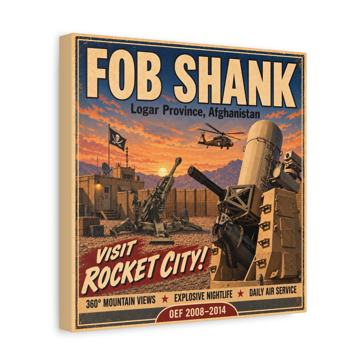 K-Factor Supply Co FOB Shank Canvas Wall Art