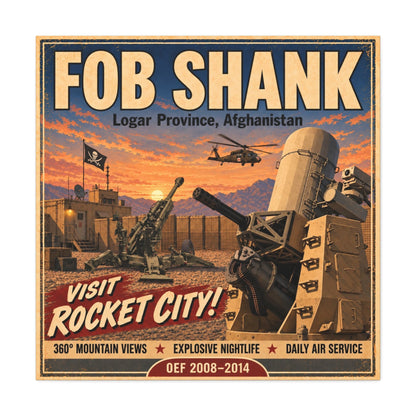 K-Factor Supply Co FOB Shank Canvas Wall Art 36" x 36" / 1.25"