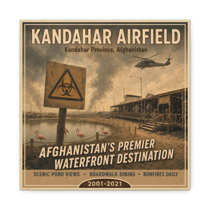K-Factor Supply Co Kandahar Travel Canvas Wall Art 12″ x 12″ / 1.25"