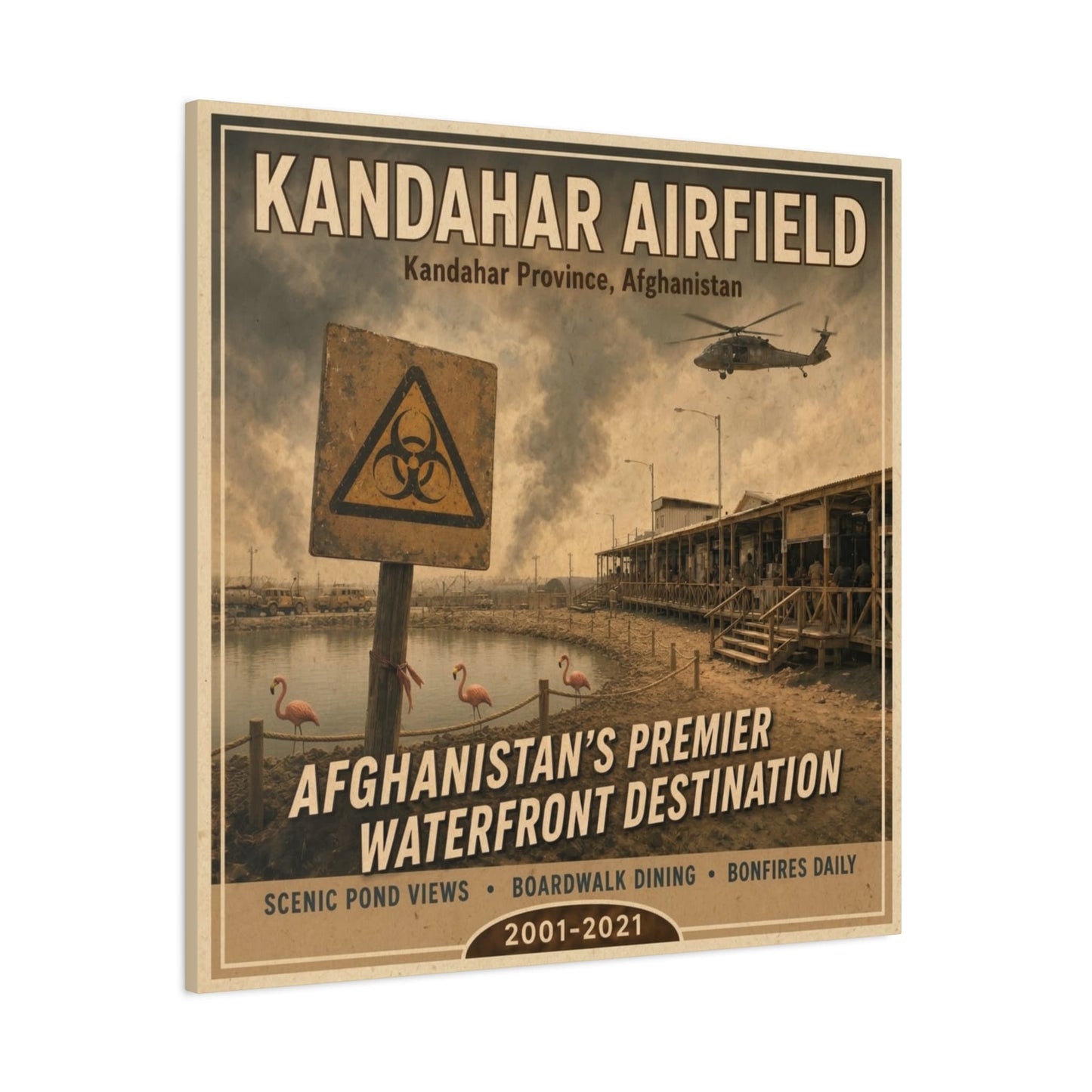 K-Factor Supply Co Kandahar Travel Canvas Wall Art
