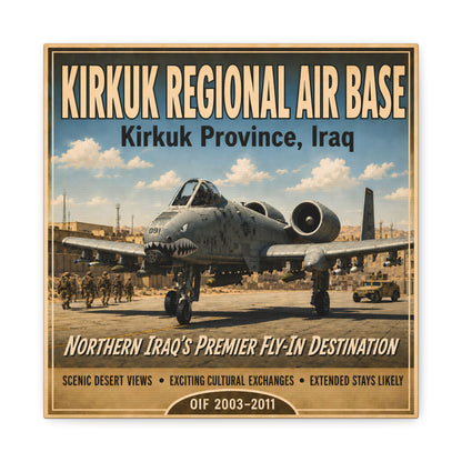 K-Factor Supply Co Kirkuk (KRAB) Travel Canvas Wall Art 12″ x 12″ / 1.25"