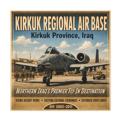 K-Factor Supply Co Kirkuk (KRAB) Travel Canvas Wall Art 36" x 36" / 1.25"