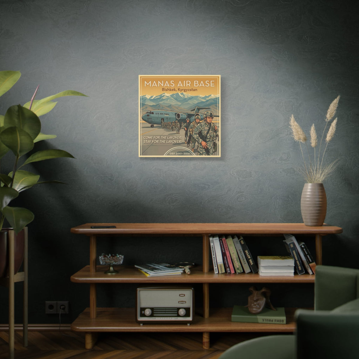 K-Factor Supply Co Manas Layover Travel Canvas Wall Art