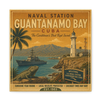 K-Factor Supply Co NSGB Cuba Travel Canvas Wall Art 12″ x 12″