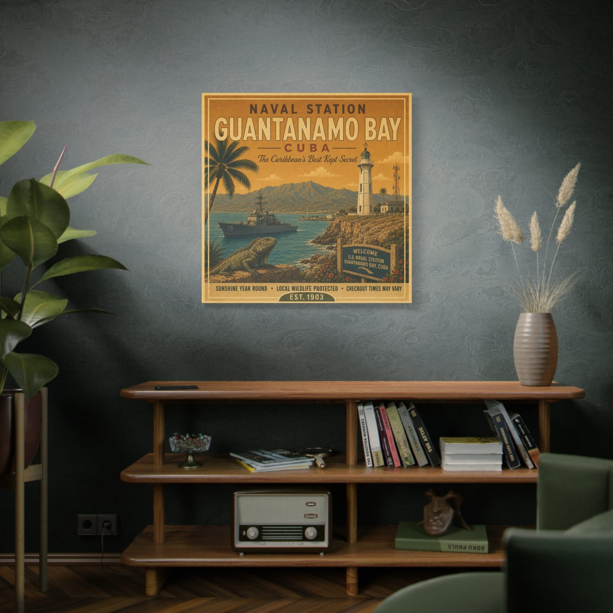 K-Factor Supply Co NSGB Cuba Travel Canvas Wall Art