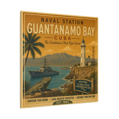 K-Factor Supply Co NSGB Cuba Travel Canvas Wall Art