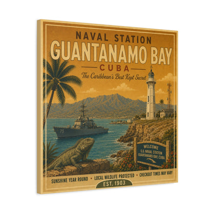 K-Factor Supply Co NSGB Cuba Travel Canvas Wall Art