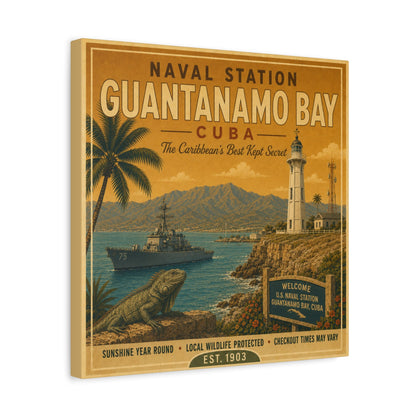 K-Factor Supply Co NSGB Cuba Travel Canvas Wall Art