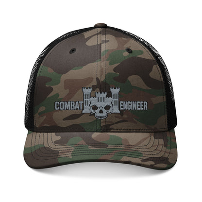 K-Factor Supply Co 12B Skull Castle Camo Trucker Hat One size / Camo Black