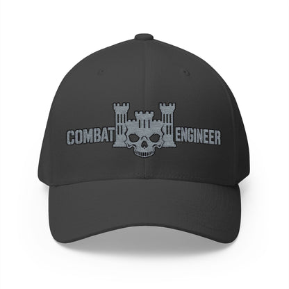 K-Factor Supply Co 12B Skull Castle Flex-Fit Cap S/M / Dark Grey