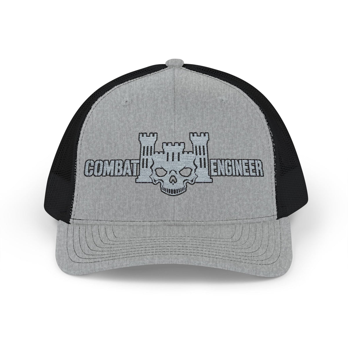 K-Factor Supply Co 12B Skull Castle Snapback Cap One size / Heather Grey / Black