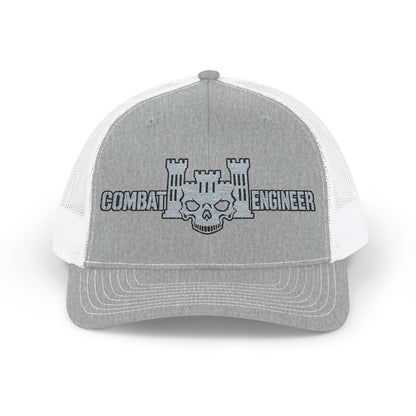 K-Factor Supply Co 12B Skull Castle Snapback Cap One size / Heather Grey / White