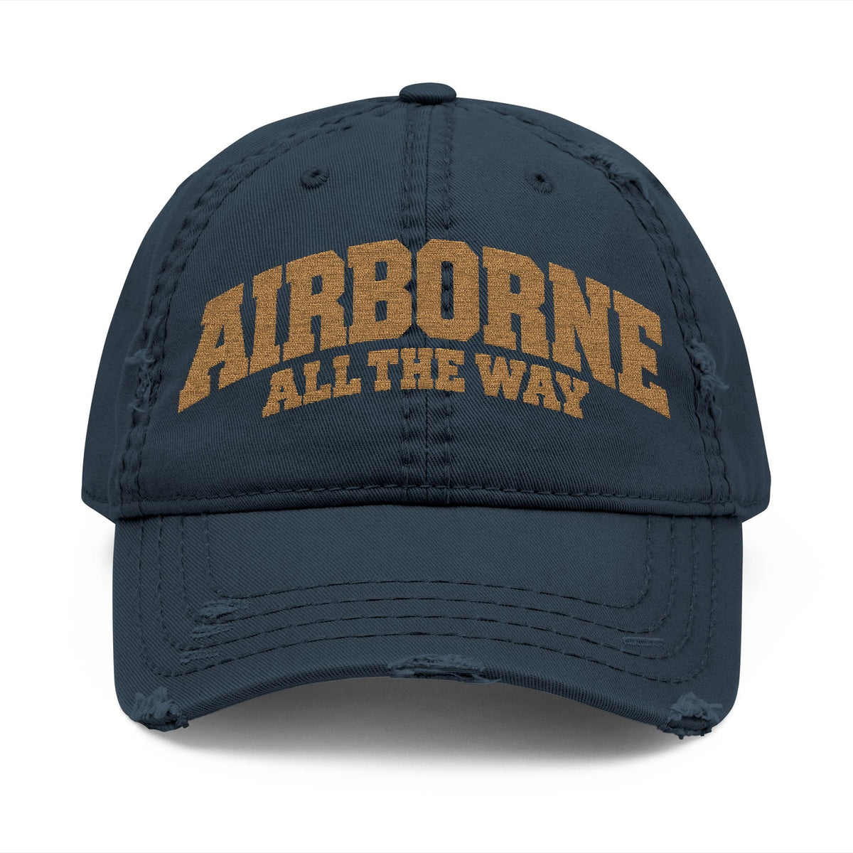 K-Factor Supply Co Airborne ATW Distressed Ball Cap Dark Navy / One size