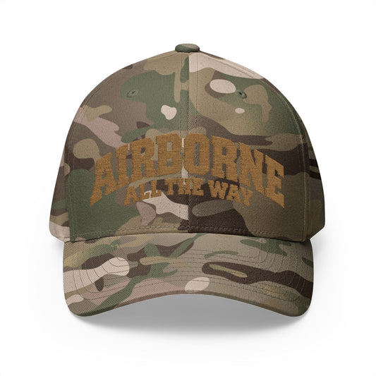 K-Factor Supply Co Airborne ATW Flex-Fit Cap S/M / Multicam Green