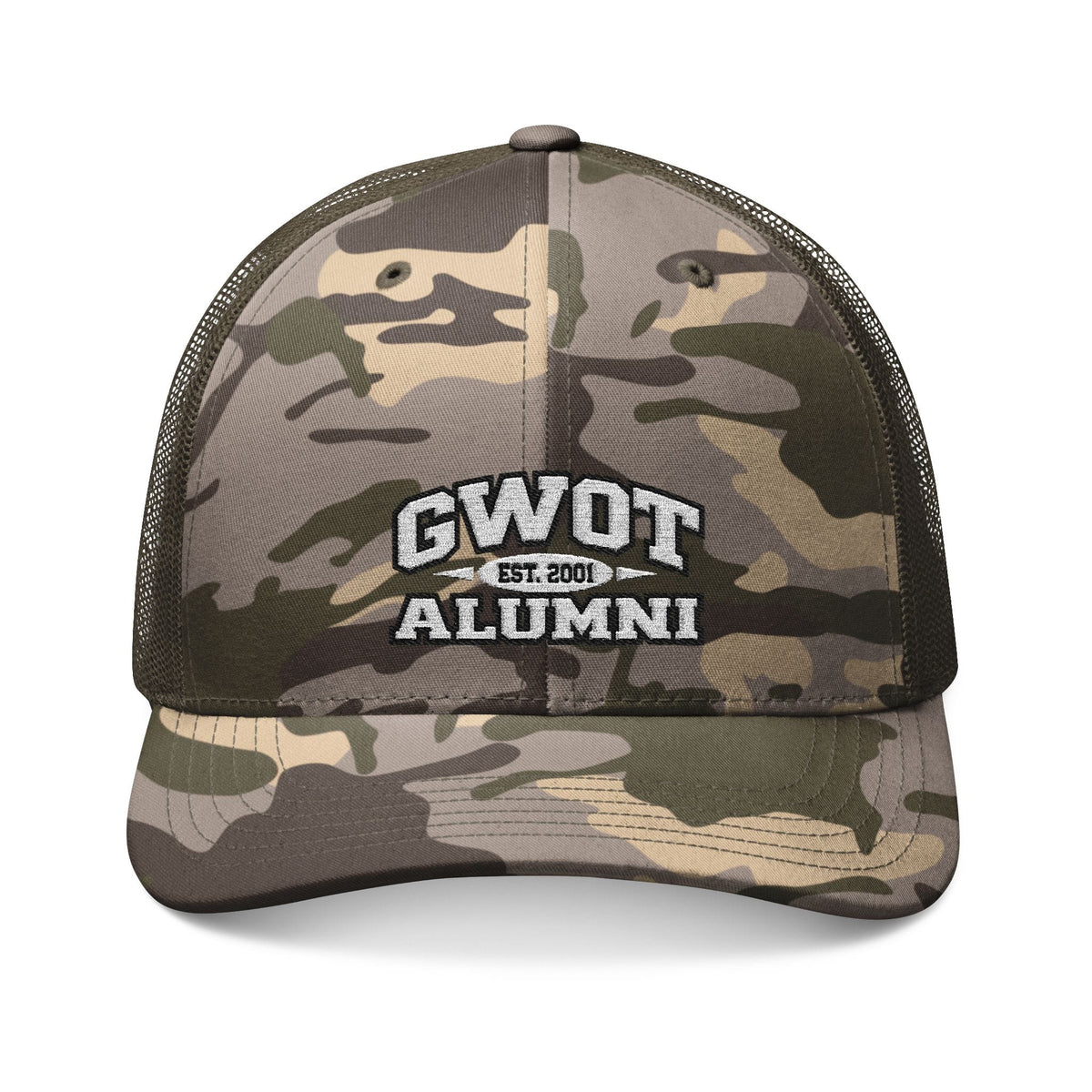 K-Factor Supply Co Copy of GWOT Alumni Mk 4 Mod 0 Camo Trucker Hat One size / Camo Olive