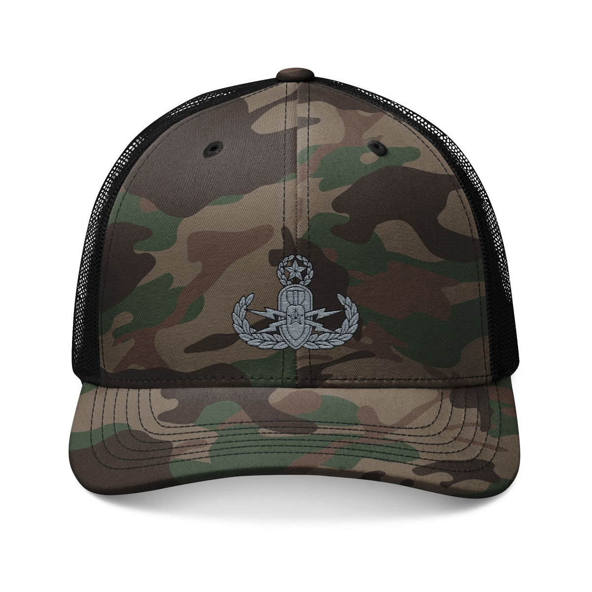 K-Factor Supply Co EOD Master Badge Camo Trucker Hat One size / Camo Black