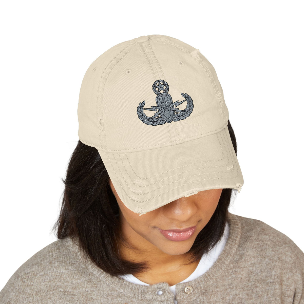 K-Factor Supply Co EOD Master Badge Distressed Ball Cap
