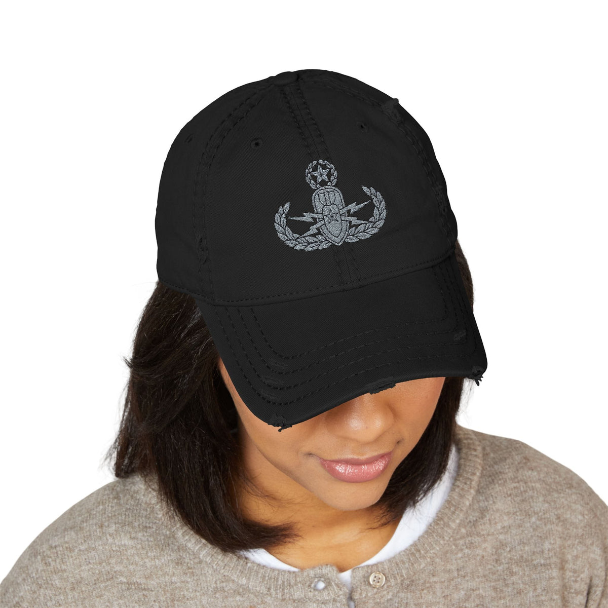 K-Factor Supply Co EOD Master Badge Distressed Ball Cap