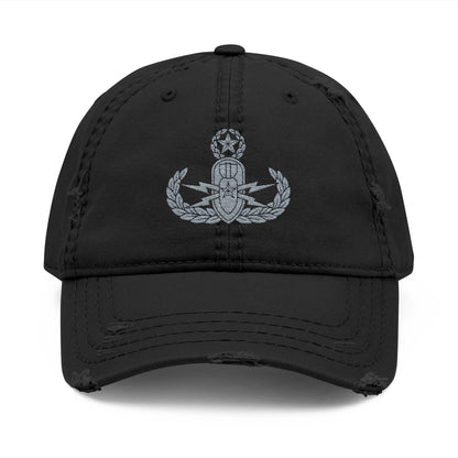 K-Factor Supply Co EOD Master Badge Distressed Ball Cap Black / One size