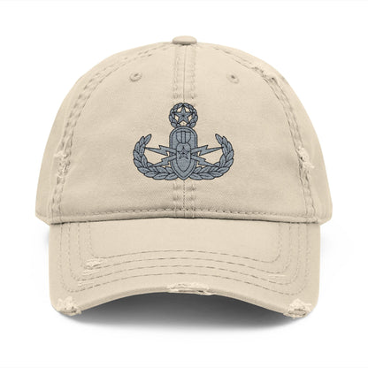 K-Factor Supply Co EOD Master Badge Distressed Ball Cap Khaki / One size