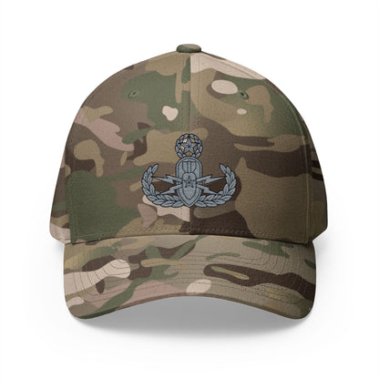 K-Factor Supply Co EOD Master Badge Flex-Fit Cap S/M / Multicam Green