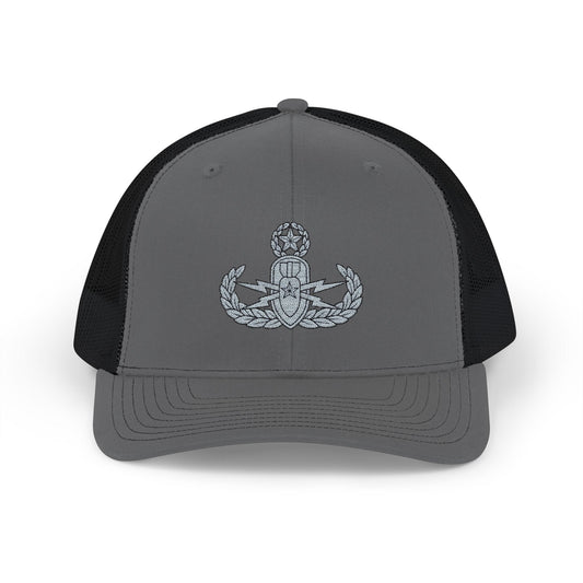 K-Factor Supply Co EOD Master Badge Snapback Cap One size / Charcoal / Black