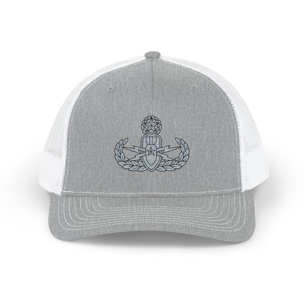 K-Factor Supply Co EOD Master Badge Snapback Cap One size / Heather Grey / White