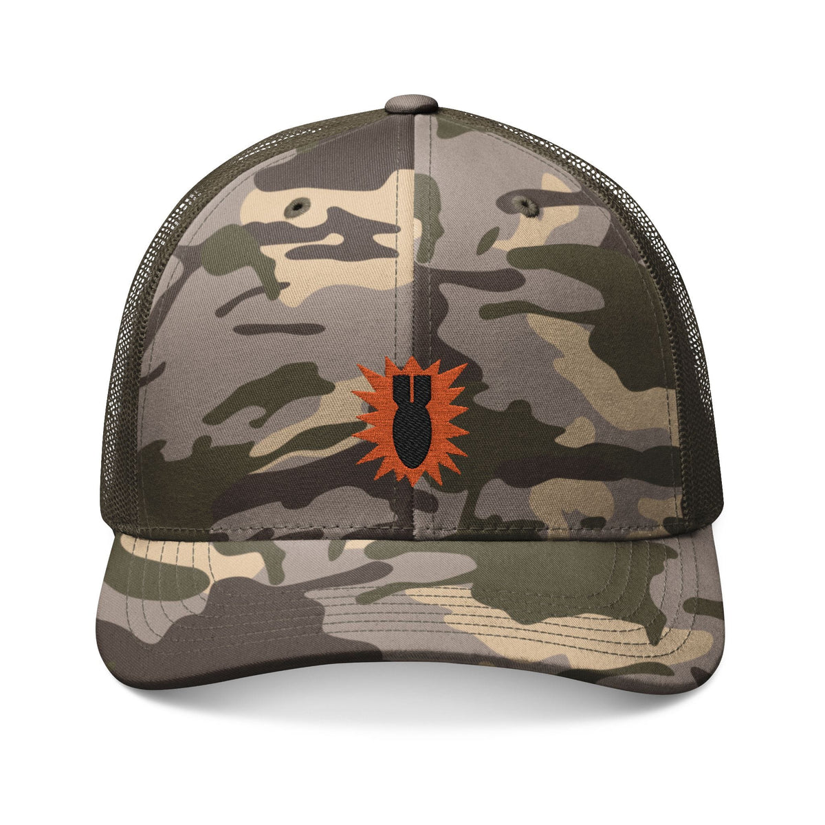 K-Factor Supply Co EOD OG Mk 1 Mod 1 Camo Trucker Hat One size / Camo Olive
