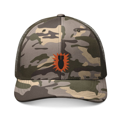 K-Factor Supply Co EOD OG Mk 1 Mod 1 Camo Trucker Hat One size / Camo Olive