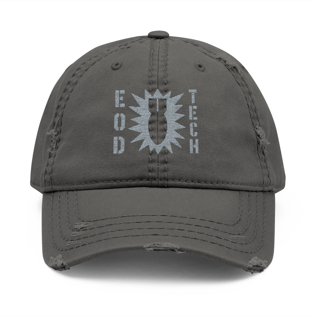 K-Factor Supply Co EOD OG Mk 2 Mod 0 Distressed Ball Cap Charcoal Grey / One size