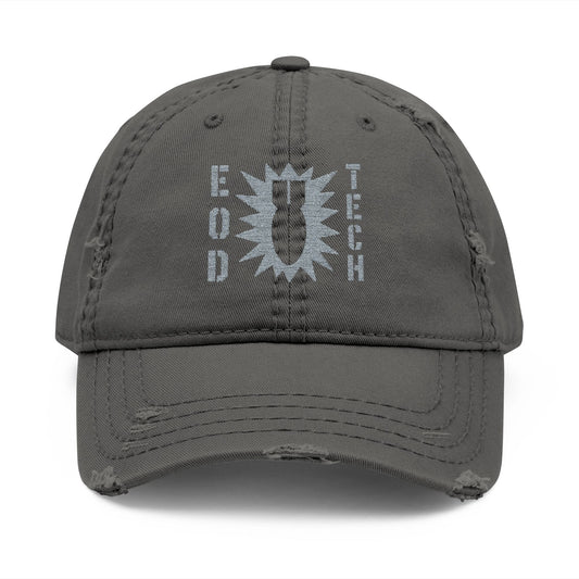 K-Factor Supply Co EOD OG Mk 2 Mod 0 Distressed Ball Cap Charcoal Grey / One size