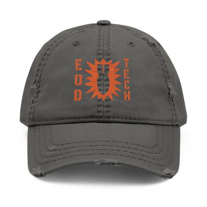 K-Factor Supply Co EOD OG Mk 2 Mod 1 Distressed Ball Cap Charcoal Grey / One size