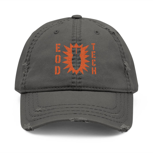 K-Factor Supply Co EOD OG Mk 2 Mod 1 Distressed Ball Cap Charcoal Grey / One size