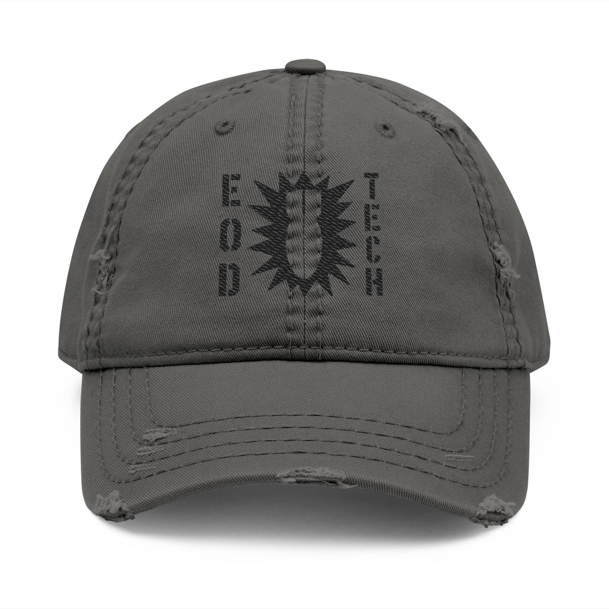K-Factor Supply Co EOD OG Mk 2 Mod 2 Distressed Ball Cap Charcoal Grey / One size