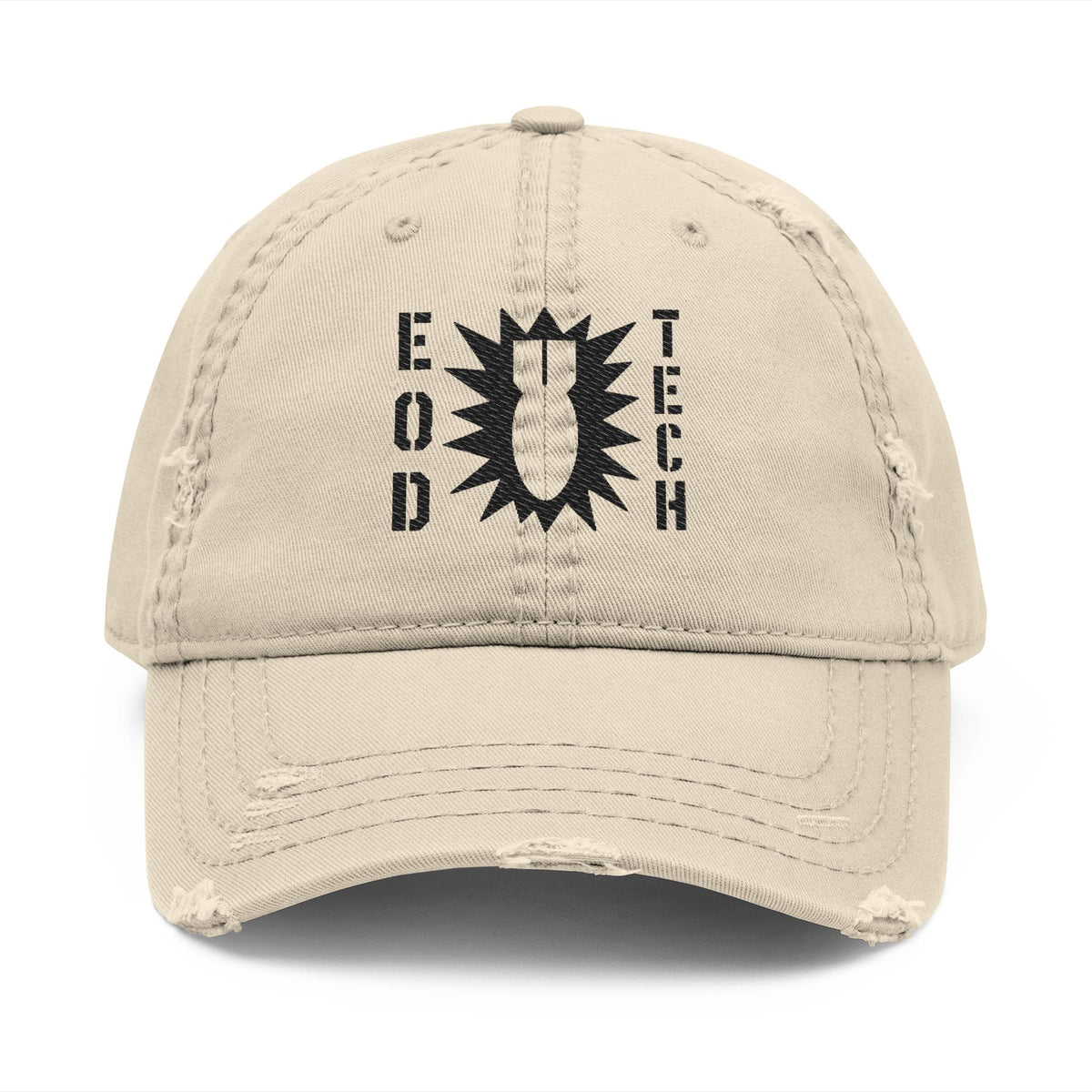 K-Factor Supply Co EOD OG Mk 2 Mod 2 Distressed Ball Cap Khaki / One size