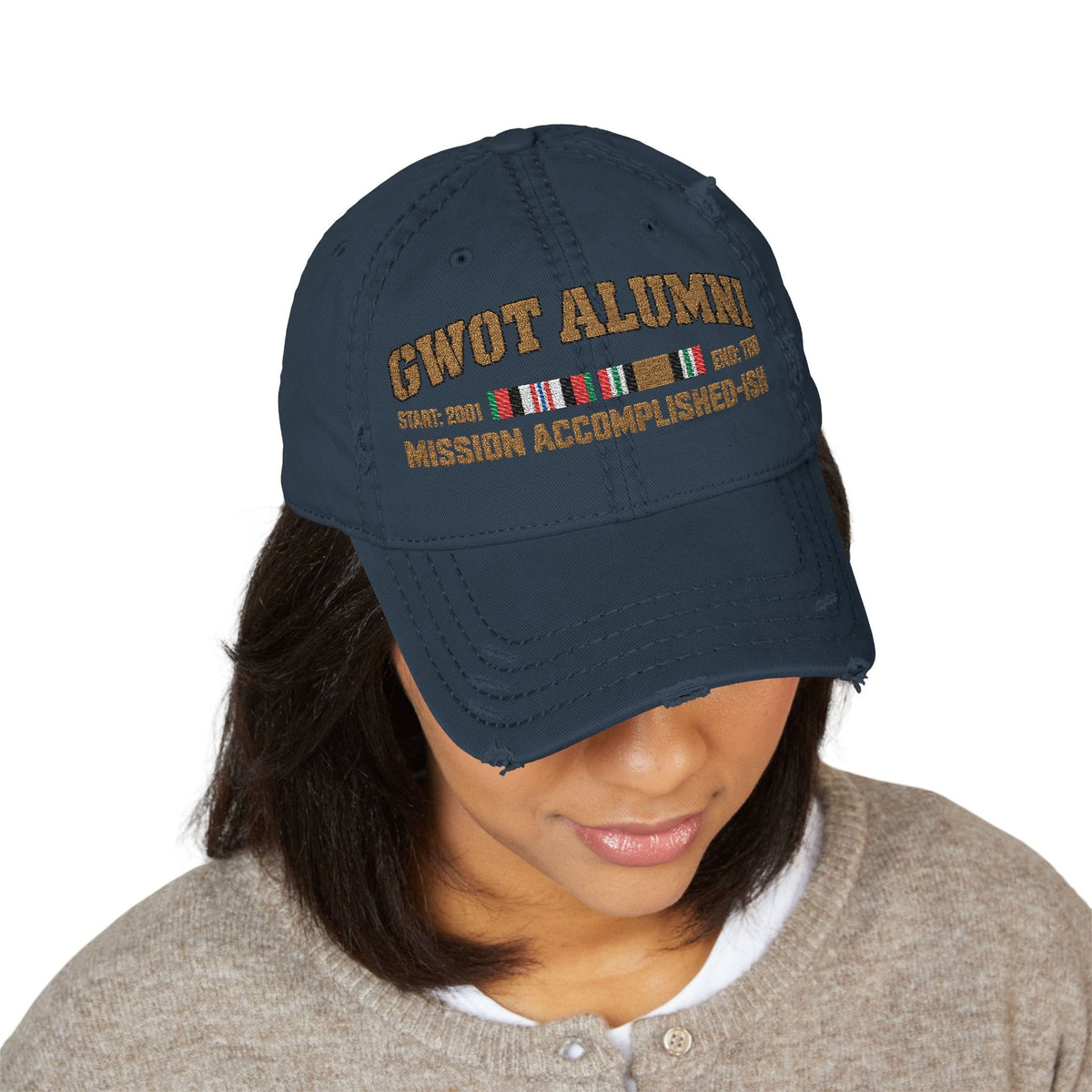K-Factor Supply Co GWOT Alumni Mk 1 Mod 3 (ACM/ICM) Distressed Ball Cap