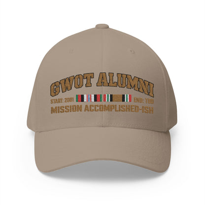K-Factor Supply Co GWOT Alumni Mk 1 Mod 3 (ACM/ICM) Flex-Fit Cap L/XL / Khaki